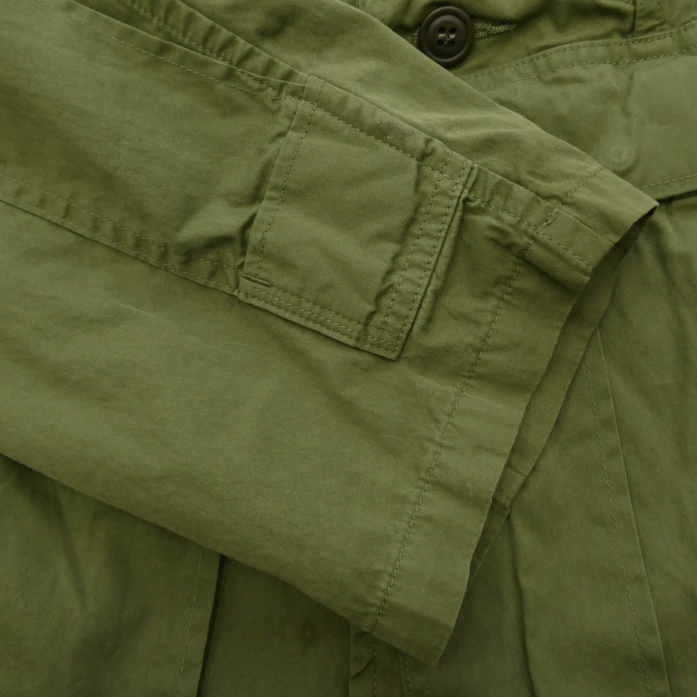 JUNYA WATANABE COMME des GARCONS MAN ジュンヤワタナベコムデギャルソンマン Needles ニードルス 25SS WP-C901 Rebuild By Needles 綿ナイロンオックス 再構築ミリタリーコート モスグリーン系 L【中古】