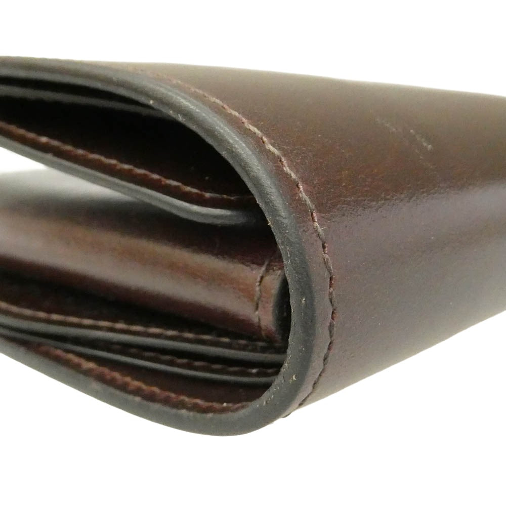 WILDSWANS ワイルドスワンズ GROUNDER グラウンダー サドルプルアップ レザーウォレット 二つ折り 財布 ブラウン系【中古】