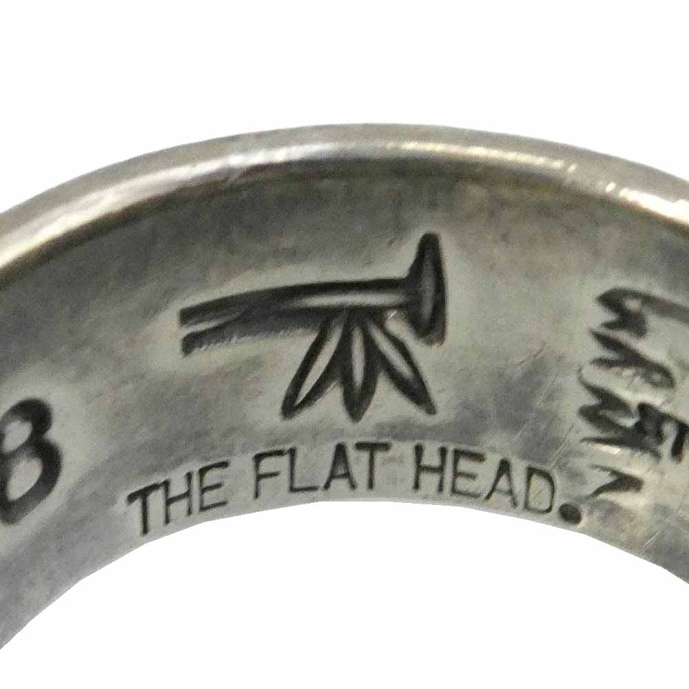 THE FLAT HEAD ザフラットヘッド シルバー スクロール リング シルバー系 約17号【中古】