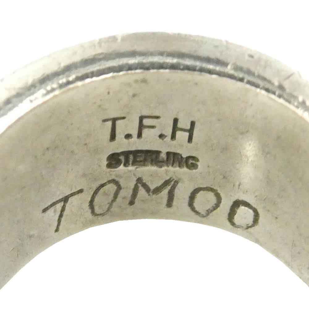 THE FLAT HEAD ザフラットヘッド ターコイズ シルバー リング シルバー系 ライトブルー系 約17号【中古】