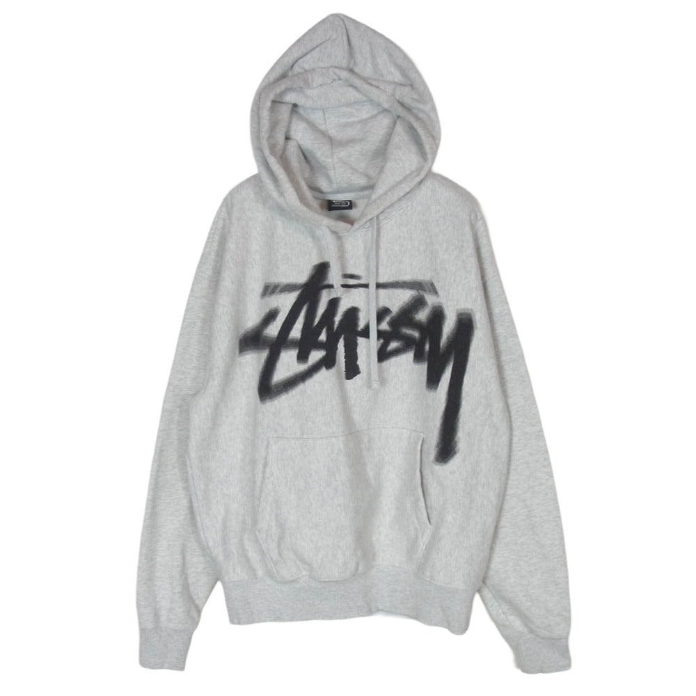 STUSSY ステューシー 23AW 1924932 Dizzy Stock Hoody ディジー ストック フーディー ロゴ プルオーバー パーカー グレー系 M【中古】