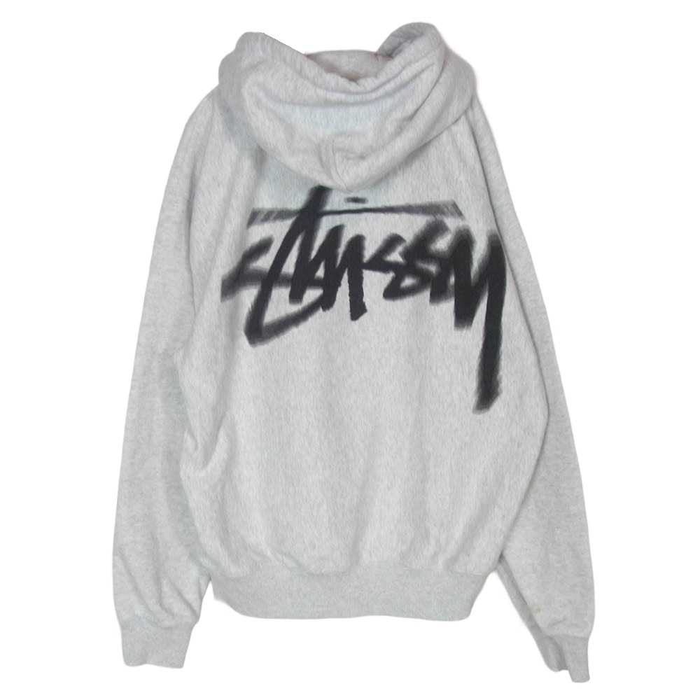 STUSSY ステューシー 23AW 1924932 Dizzy Stock Hoody ディジー ストック フーディー ロゴ プルオーバー パーカー グレー系 M【中古】
