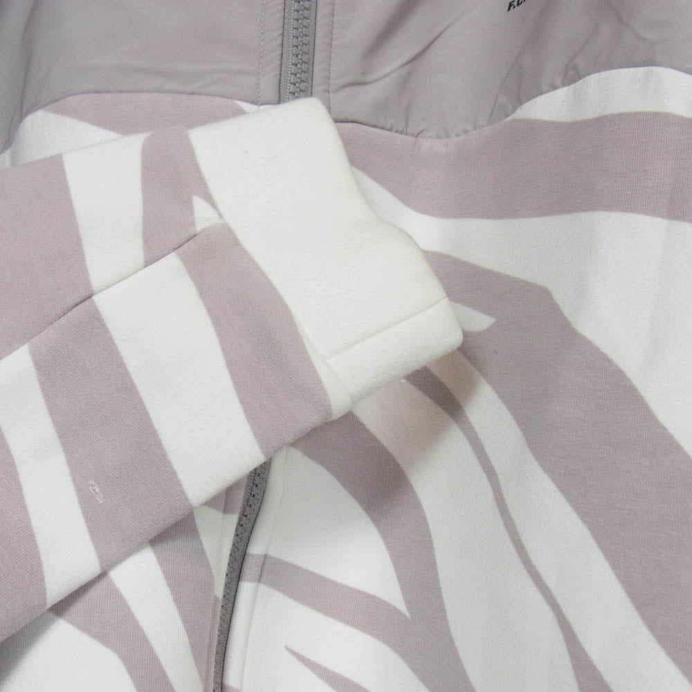 F.C.R.B. エフシーアールビー FCRB-232037 VENTILATION HOODIE ベンチレーション フーディー ロゴ 切り替え ダブルジップ パーカー ベージュ系 XL【中古】