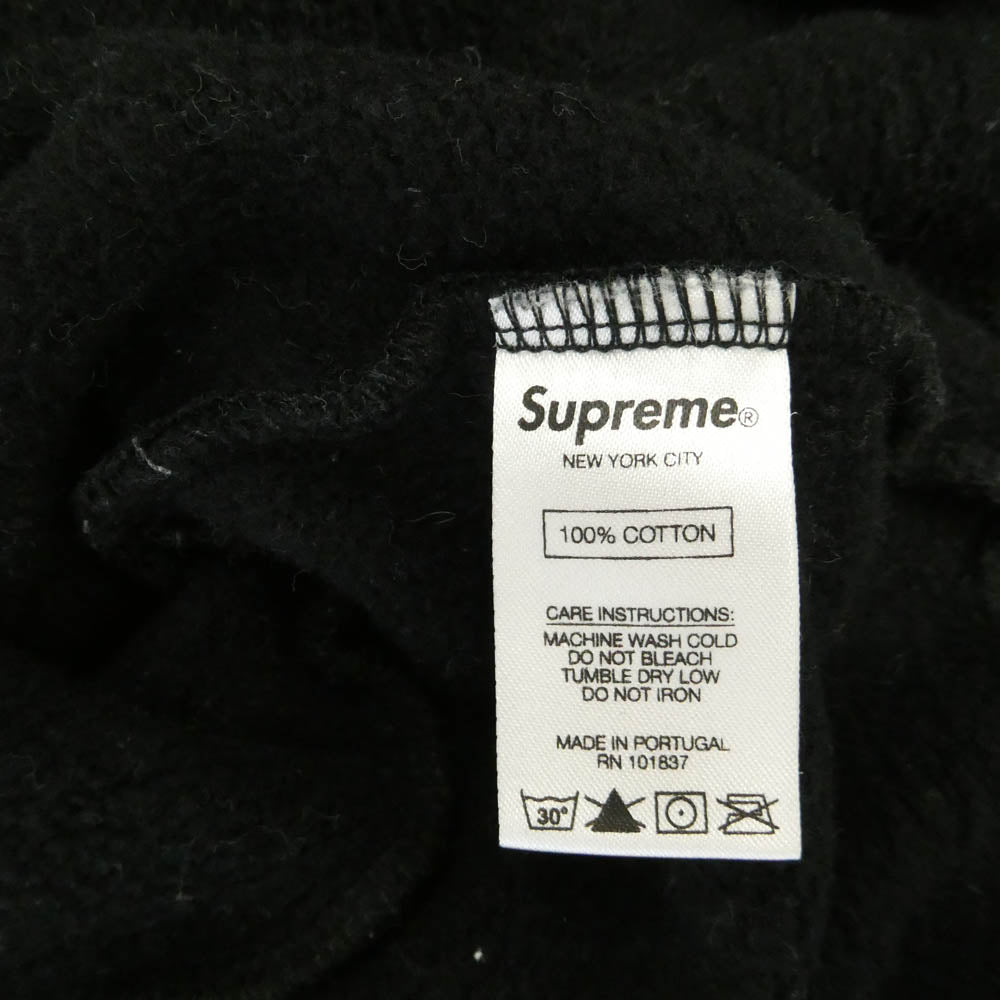 Supreme シュプリーム 18AW × Comme des GARCONS SHIRT Split Box Logo Hooded Sweatshirt コムデギャルソン シャツ スプリット ボックス ロゴ フーディー スウェットシャツ プルオーバー パーカー ブラック系 S【中古】