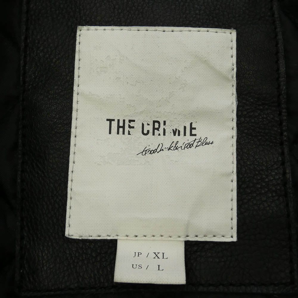 CRIMIE クライミー CR1-02E5-JK11 WESTERN AWARD JACKET ウエスタン アワード ジャケット スタジャン ブラック系 XL【中古】