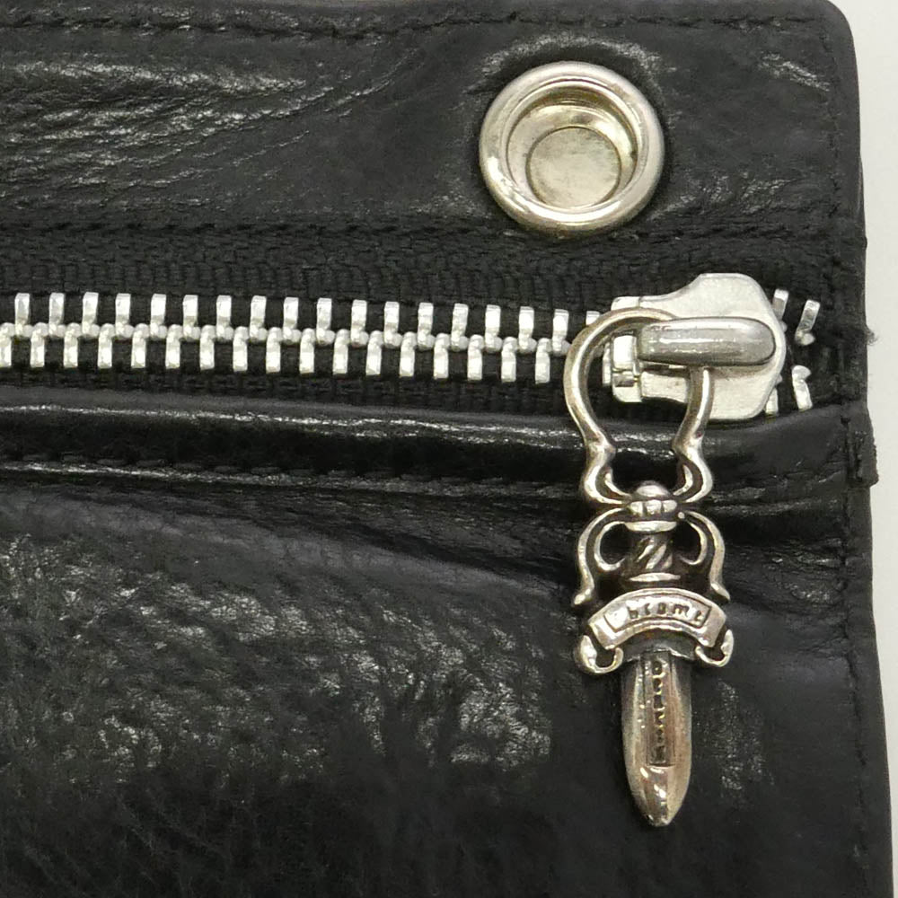 CHROME HEARTS クロムハーツ（原本有） GREASY LONG LEATHER WALLET