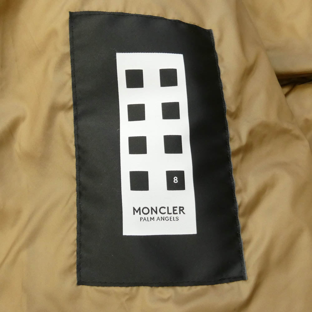 MONCLER モンクレール 22AW H209L1A00016 M2563 × Palm Angels パームエンジェルス RODMAN GIUBBOTTO ロッドマン ロゴプリント サイドライン ダウンジャケット ブルー系 2【中古】