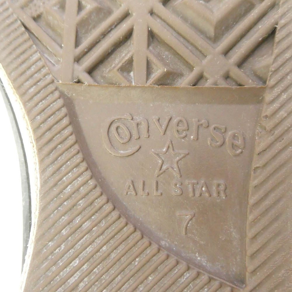 CONVERSE コンバース 日本製 ONE STAR J ワンスター ローカット レザー スニーカー ブラック系 7【中古】
