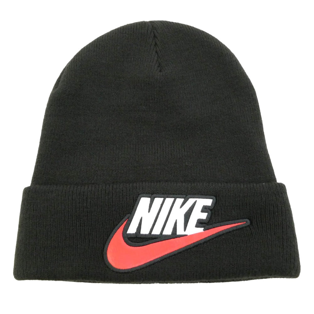 Supreme シュプリーム NIKE ナイキ 18AW AT0107-010 x NIKE beanie ロゴ ビーニー ニットキャップ ニット帽 ブラック系【美品】【中古】