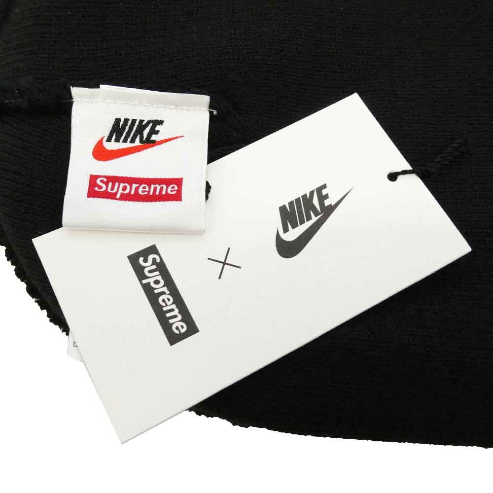 Supreme シュプリーム NIKE ナイキ 18AW AT0107-010 x NIKE beanie ロゴ ビーニー ニットキャップ ニット帽 ブラック系【美品】【中古】