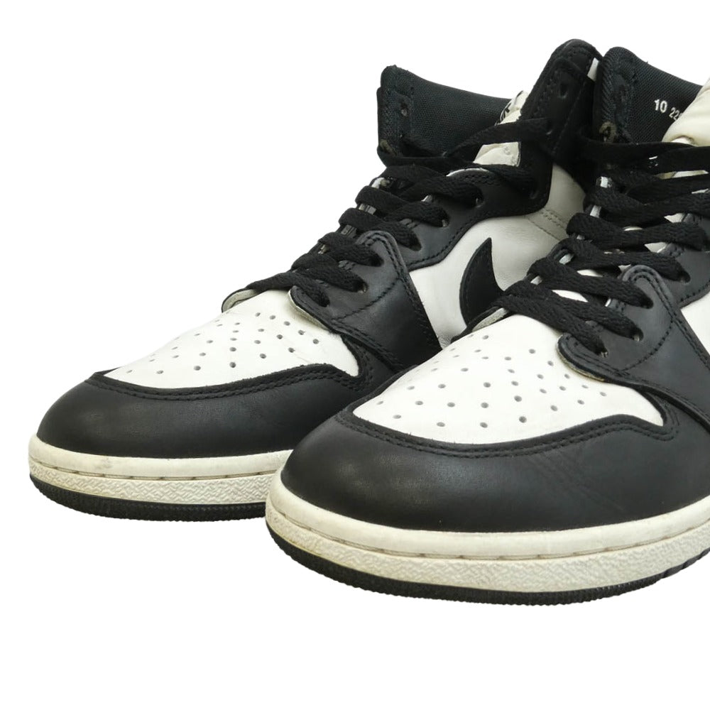 NIKE ナイキ BQ4422-001 Air Jordan 1 High '85 エアジョーダン1 ハイカット スニーカー ブラック系 ホワイト系 28cm【中古】