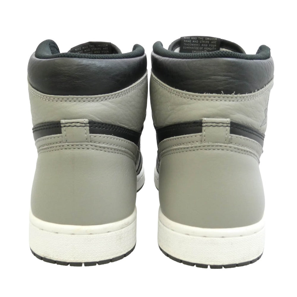 NIKE ナイキ 555088-013 Air Jordan 1 Retro High OG Shadow エアジョーダン1 レトロ ハイ OG シャドウ ハイカット スニーカー ブラック系 グレー系 28cm【中古】