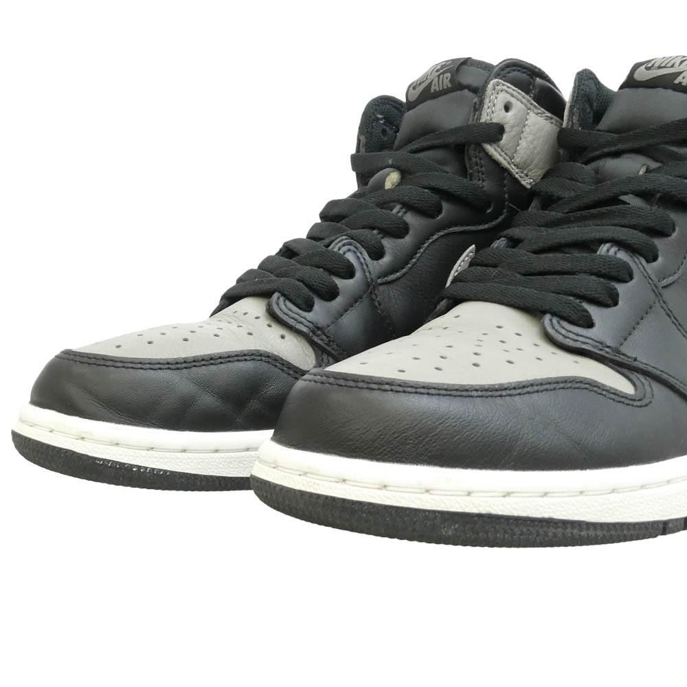 NIKE ナイキ 555088-013 Air Jordan 1 Retro High OG Shadow エアジョーダン1 レトロ ハイ OG シャドウ ハイカット スニーカー ブラック系 グレー系 28cm【中古】