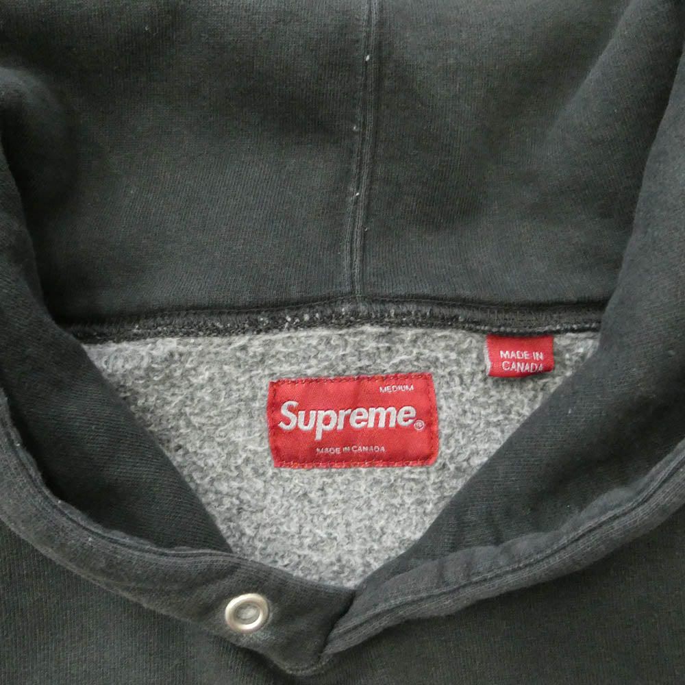 Supreme シュプリーム 23SS Overdyed S Logo Hooded Sweatshirt オーバーダイド ロゴ フーデッド スウェットシャツ プルオーバー パーカー フーディー ブラック系 M【中古】