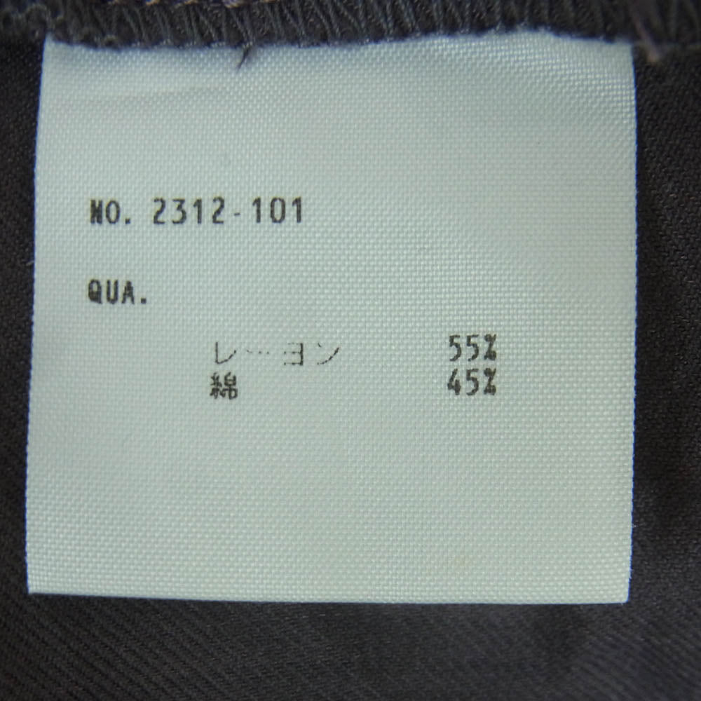 LAD MUSICIAN ラッドミュージシャン FADELESS フェイドレス 2312-101 Fender フェンダー ロゴ刺繍 レーヨン コットン 半袖 オープンカラー シャツ グレー系 44【中古】
