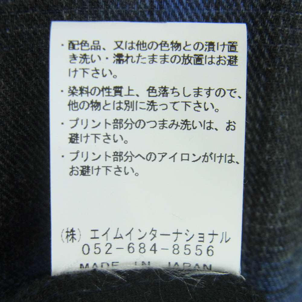 Moonage Devilment ムーンエイジデビルメント チェック 長袖 ロング シャツ ブルー系 グレー系 サイズ表記なし【中古】