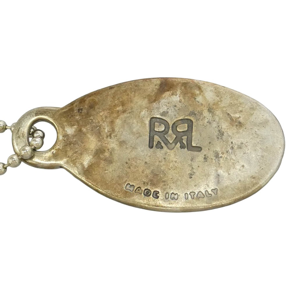 RRL ダブルアールエル イタリア製 オーバル キーリング キーホルダー シルバー系【中古】