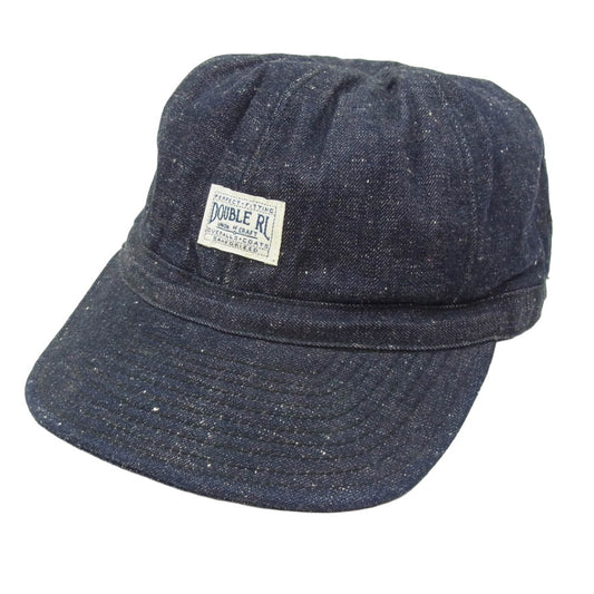 RRL ダブルアールエル DENIM WORK CAP デニム ロゴ ワークキャップ 帽子 ネイビー系【中古】
