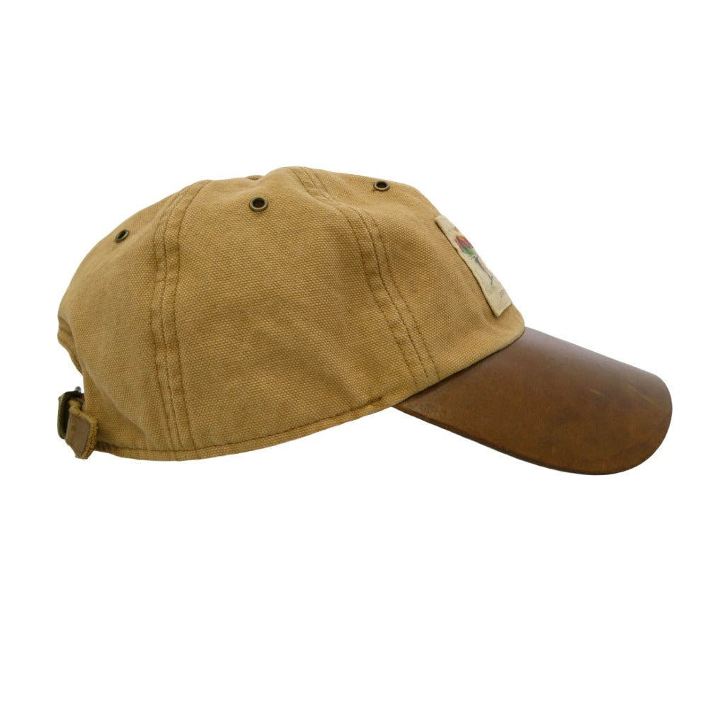 RRL ダブルアールエル GRAND CANYON CANVAS LEATHER CAP グランドキャニオン キャンバス レザー キャップ ライトブラウン系【中古】
