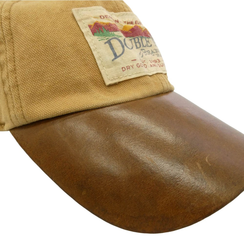 RRL ダブルアールエル GRAND CANYON CANVAS LEATHER CAP グランドキャニオン キャンバス レザー キャップ ライトブラウン系【中古】
