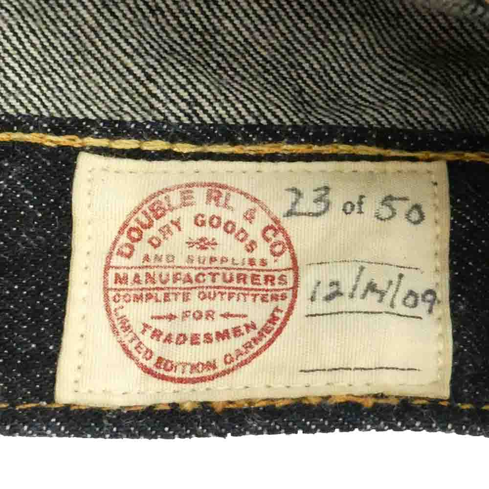 RRL ダブルアールエル 50着限定 USA製 23of50 Limited Edition Stratford Denim Jacket リミテッド エディション ストラトフォード バック刺繍 デニムジャケット インディゴブルー系 3【中古】