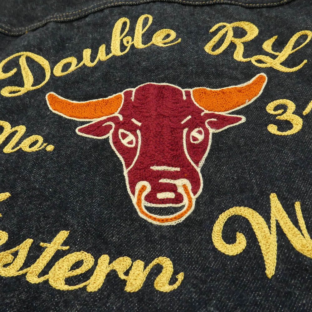 RRL ダブルアールエル 50着限定 USA製 23of50 Limited Edition Stratford Denim Jacket リミテッド エディション ストラトフォード バック刺繍 デニムジャケット インディゴブルー系 3【中古】