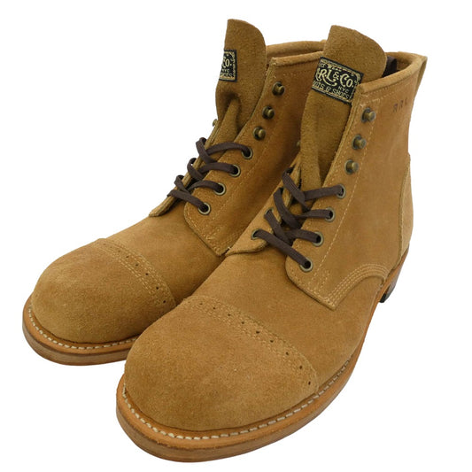 RRL ダブルアールエル USA製 BOWERY BOOTS レースアップ スエードレザー ボーリー ブーツ ブラウン系 US10【美品】【中古】