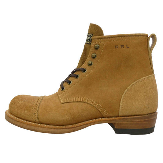 RRL ダブルアールエル USA製 BOWERY BOOTS レースアップ スエードレザー ボーリー ブーツ ブラウン系 US10【美品】【中古】