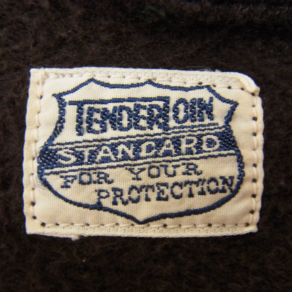 TENDERLOIN テンダーロイン バックプリント スウェット ジップアップ ジャケット ブラウン系 サイズ表記無【中古】