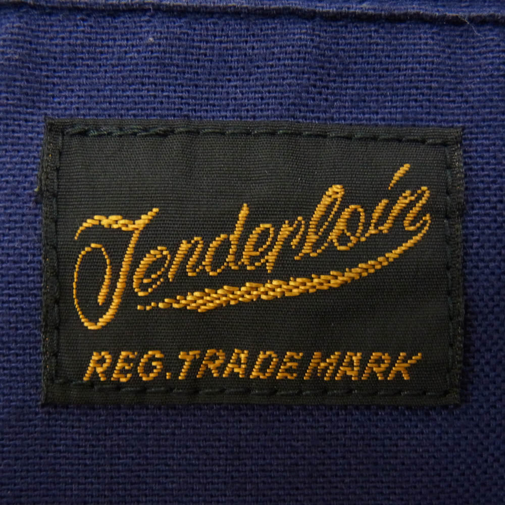 TENDERLOIN テンダーロイン T-BOWL SHT L/S 刺繡 ボーリング 長袖 シャツ ネイビー系 M【中古】