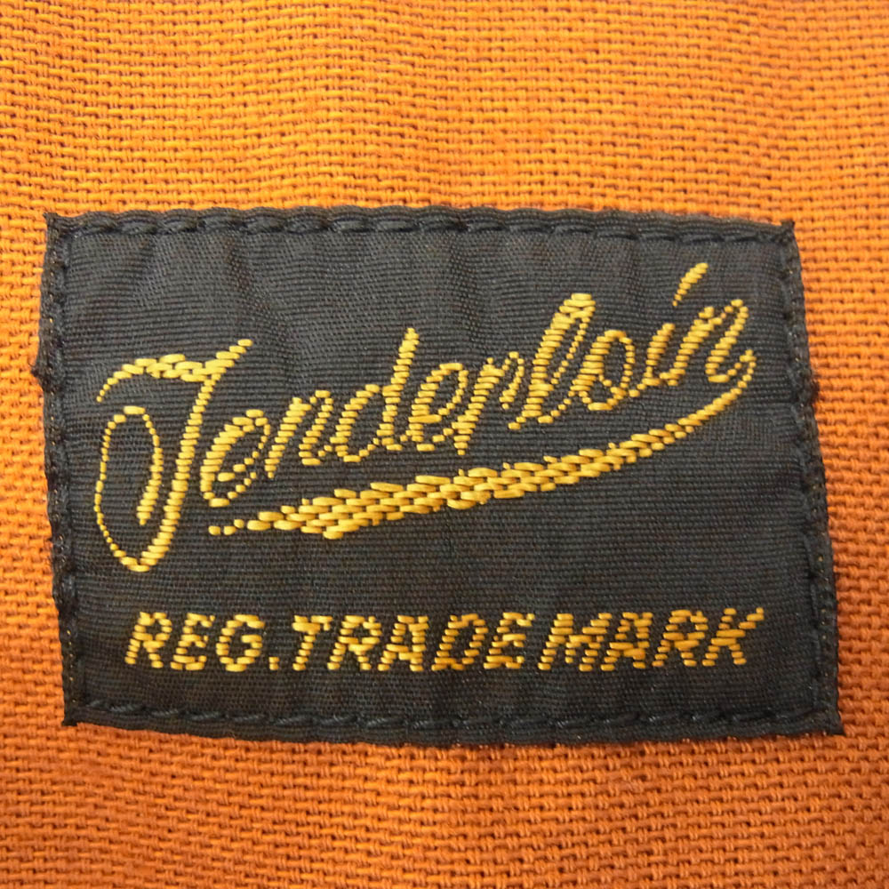 TENDERLOIN テンダーロイン T-BOWL SHT S/S ボーリング シャツ 刺繍 半袖 シャツ ブラウン系 S【中古】
