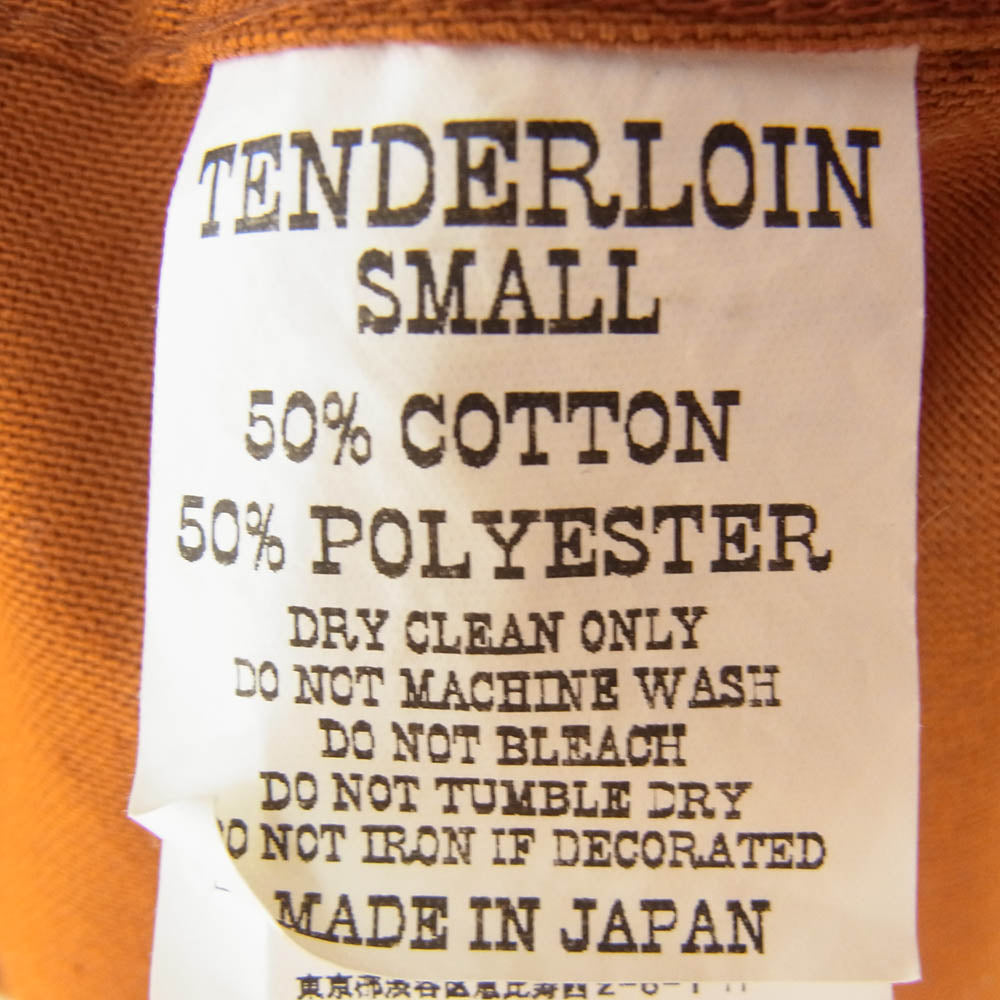 TENDERLOIN テンダーロイン T-BOWL SHT S/S ボーリング シャツ 刺繍 半袖 シャツ ブラウン系 S【中古】