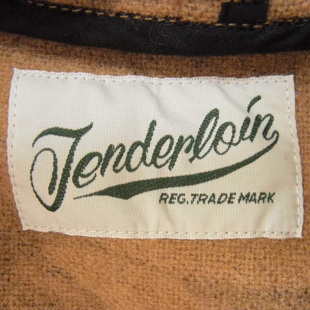 TENDERLOIN テンダーロイン T-WOOL BAMBOO PARKA SHT タイガーカモ バンブー パーカー ブラウン系 XS【中古】