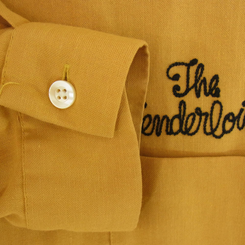 TENDERLOIN テンダーロイン T-BOWL SHT L/S 刺繡 ボーリング 長袖 シャツ マスタード系 M【中古】