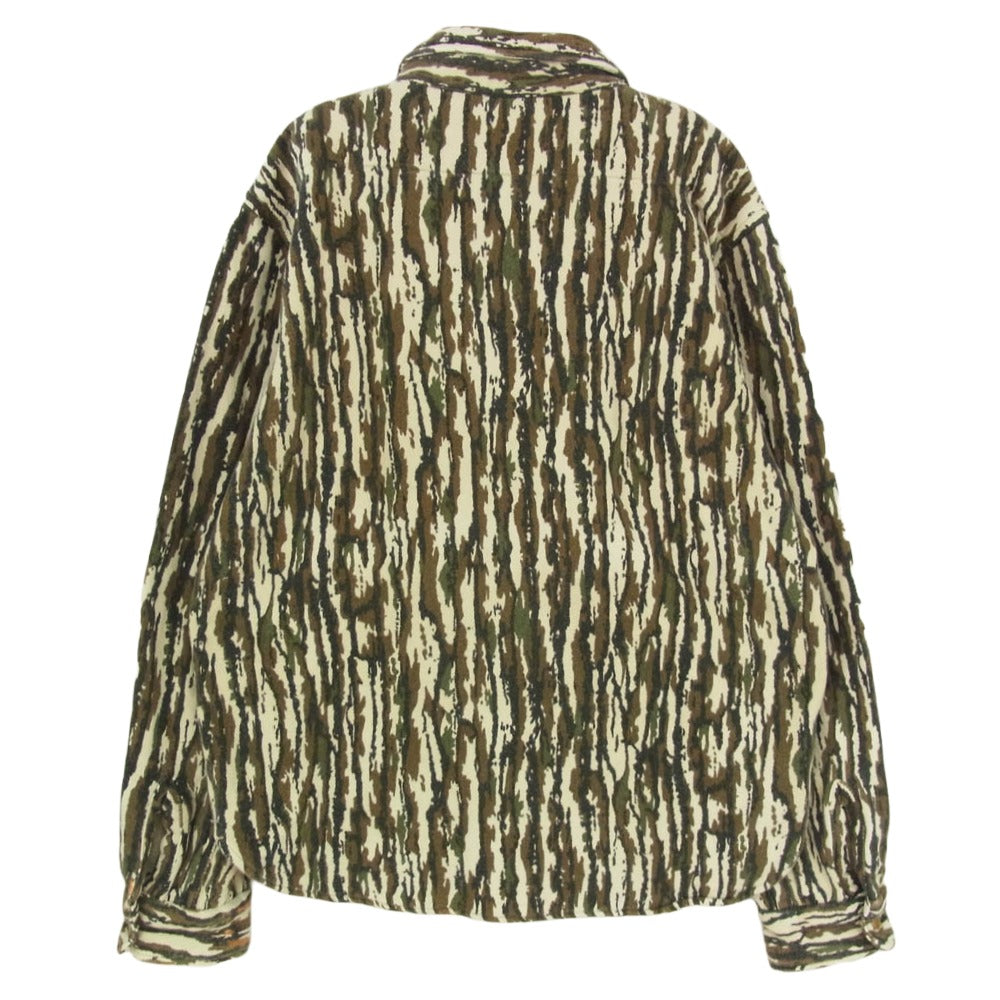 TENDERLOIN テンダーロイン T-HEAVY FLANNEL SHT PRINT CAMO ヘビネル カモフラージュ柄 長袖 シャツ カーキ系 S【中古】