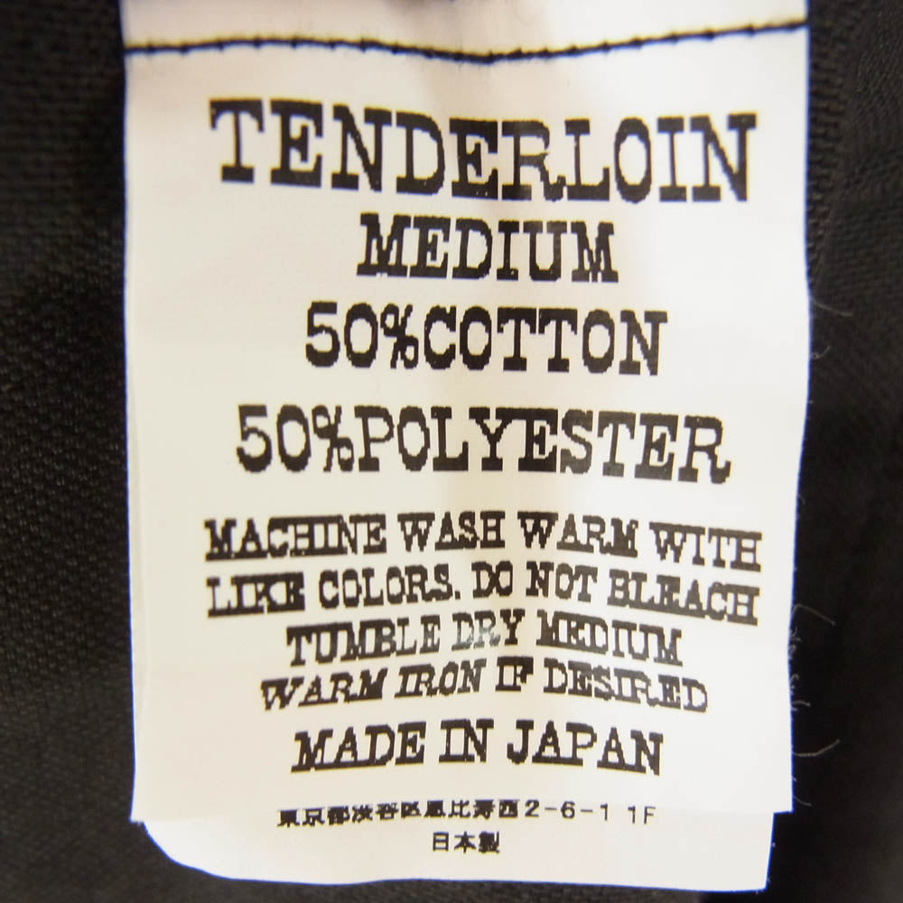 TENDERLOIN テンダーロイン T-BOWL SHT L/S 刺繡 ボーリング 長袖 シャツ ブラック系 M【中古】