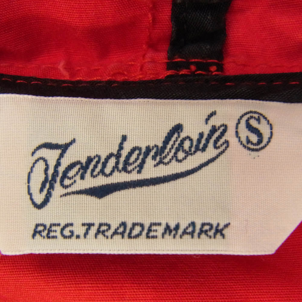 TENDERLOIN テンダーロイン T-STP PARKA コットン ジップアップ フーディ パーカー レッド系 S【中古】