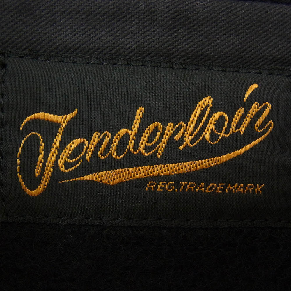 TENDERLOIN テンダーロイン T-BROWNS BEACH JKT ビーチ クロス ノーカラー ジャケット ブラック系 S【中古】