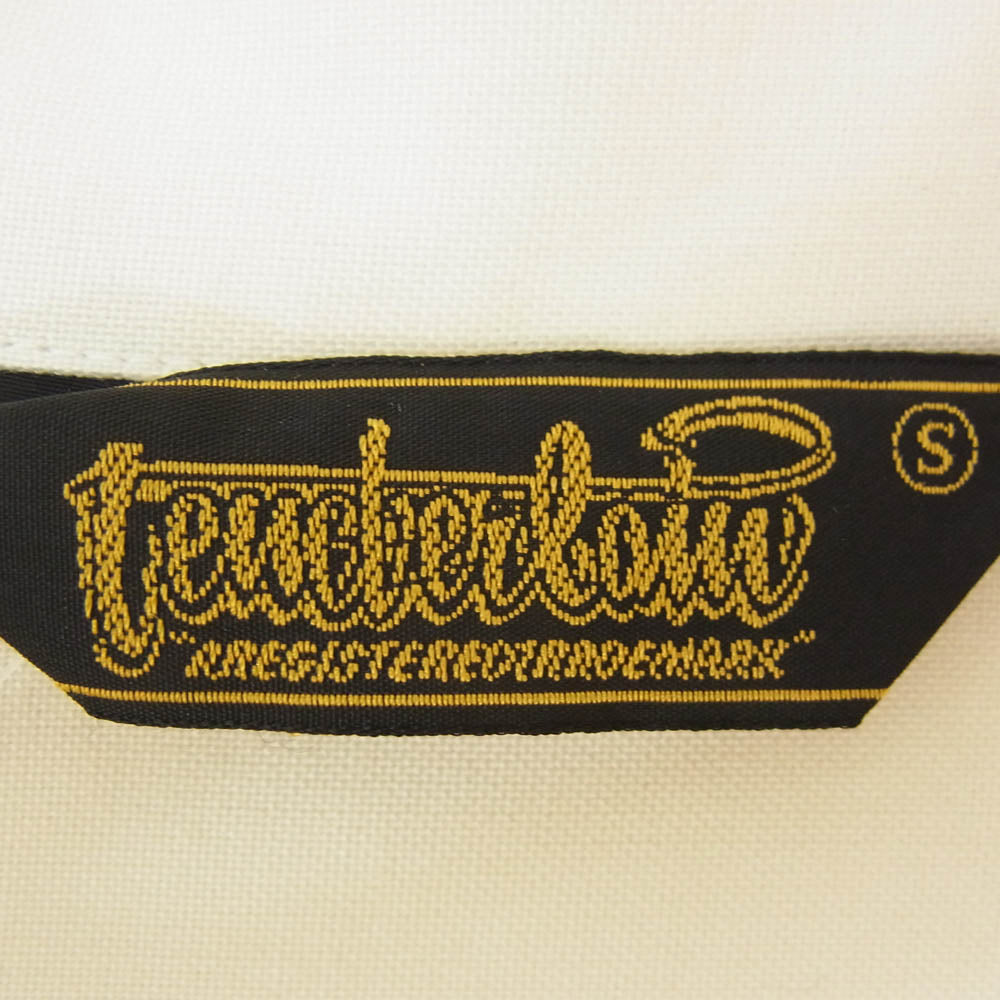 TENDERLOIN テンダーロイン T-BOWL SHT L/S 刺繡 ボーリング 長袖 シャツ オフホワイト系 S【中古】