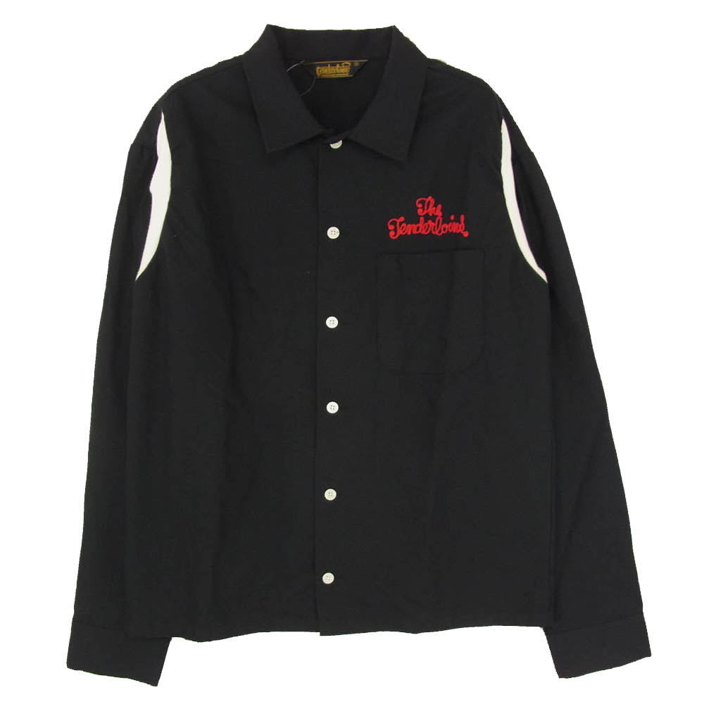 TENDERLOIN テンダーロイン T-BOWL SHT L/S 刺繡 ボーリング 長袖 シャツ パープル系 M【中古】 TENDERLOIN テンダーロイン T-BOWL SHT L/S 刺繡 ボーリング 長袖