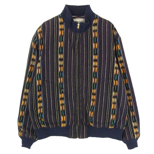 TENDERLOIN テンダーロイン T-GTM ZIP JKT グアテマラ ネイティブ ジップアップ ジャケット ネイビー系 S【中古】