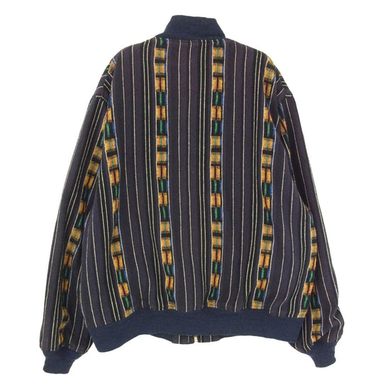 TENDERLOIN テンダーロイン T-GTM ZIP JKT グアテマラ ネイティブ ジップアップ ジャケット ネイビー系 S【中古】
