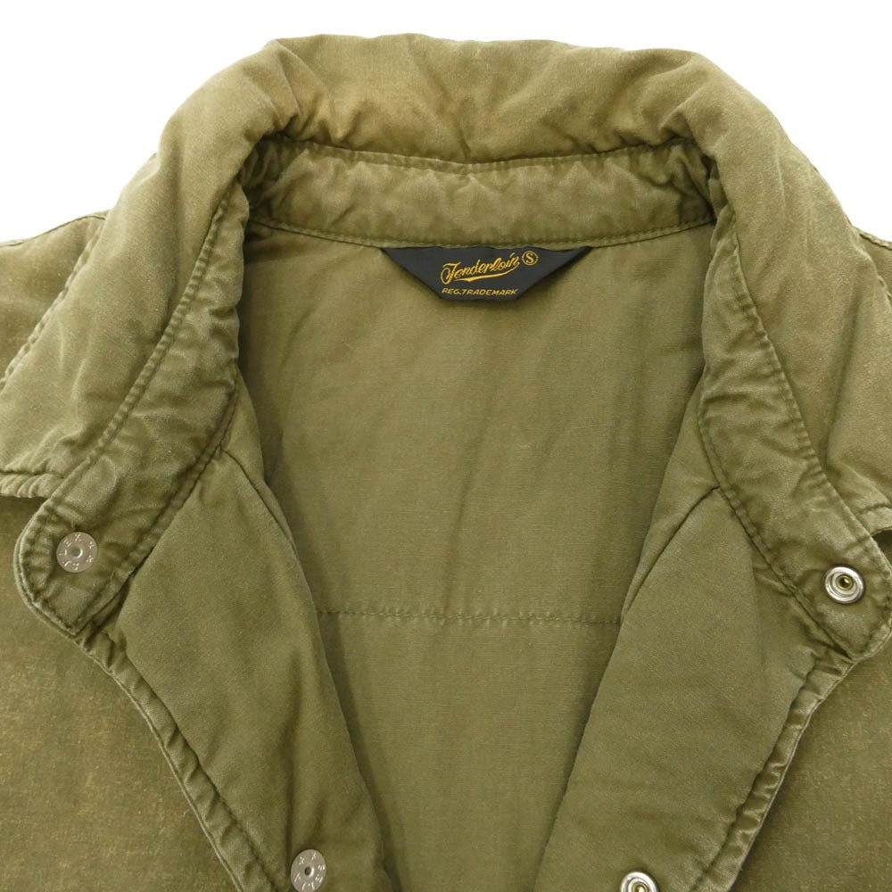 TENDERLOIN テンダーロイン ATX JKT ACID 中綿 コーチ ジャケット カーキ系 S【中古】