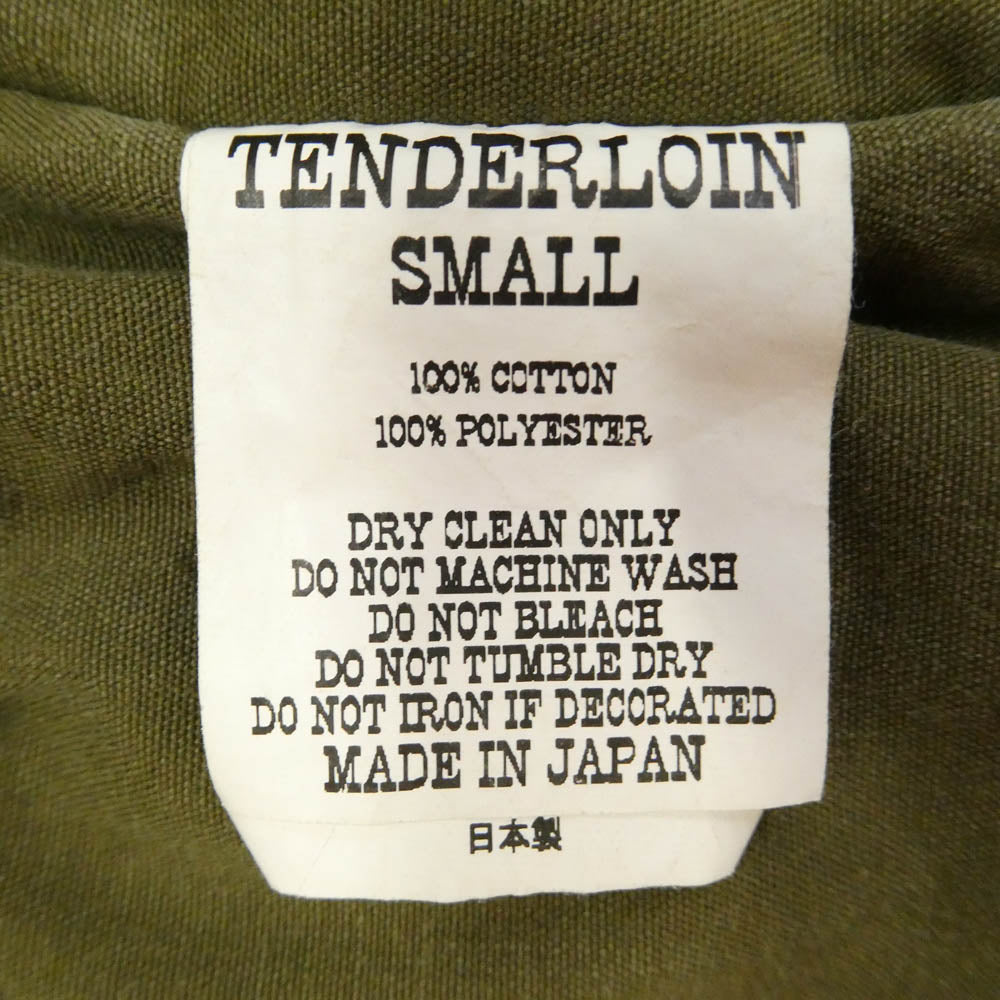 TENDERLOIN テンダーロイン ATX JKT ACID 中綿 コーチ ジャケット カーキ系 S【中古】