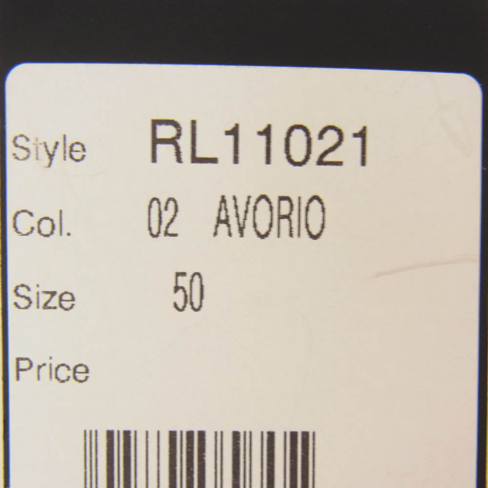 RL11021 プルオーバー イタリア製 コットン クルーネック 半袖 ニット ベージュ系 50【中古】