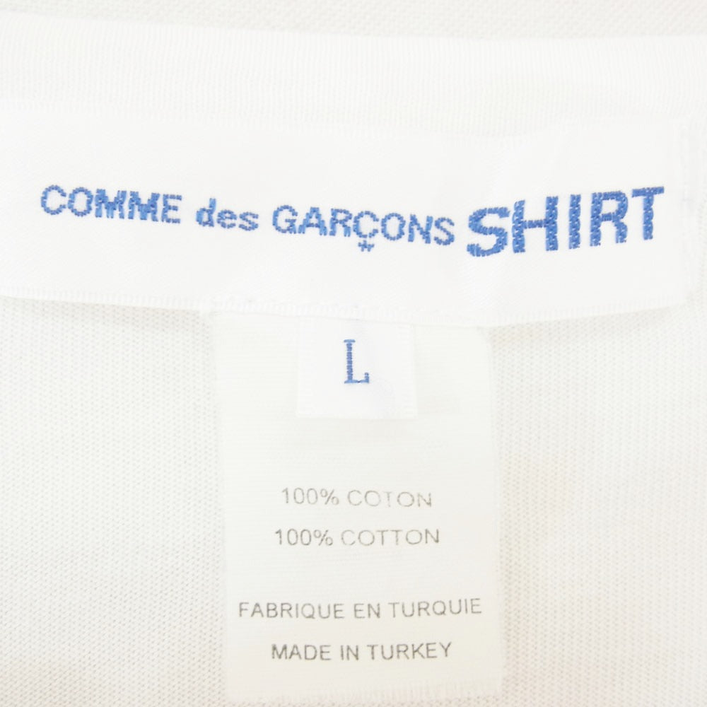 COMME des GARCONS コムデギャルソン SHIRT 17SS Noah Lyon Sketch Tee ノアリヨン スケッチ 半袖 Ｔシャツ ホワイト系 L【中古】