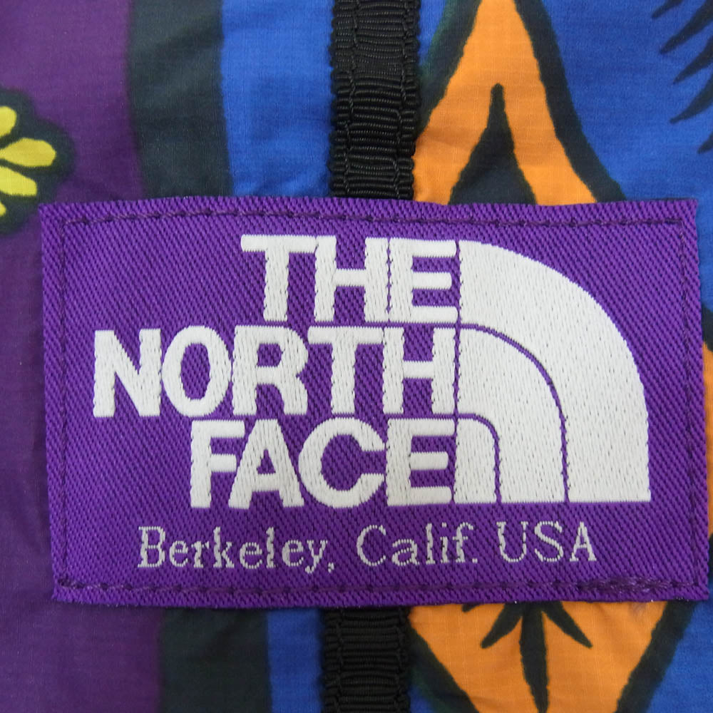 THE NORTH FACE ノースフェイス PURPLE LABEL パープルレーベル 総柄 ラップバッグ ボディバッグ ブルー系【美品】【中古】