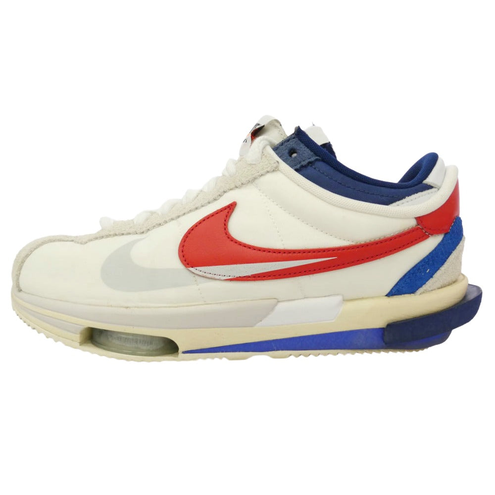 NIKE ナイキ Sacai サカイ DQ0581-100 × sacai サカイ Zoom Cortez White and University Red ズーム コルテッツ スニーカー マルチカラー系 27.5cm【中古】