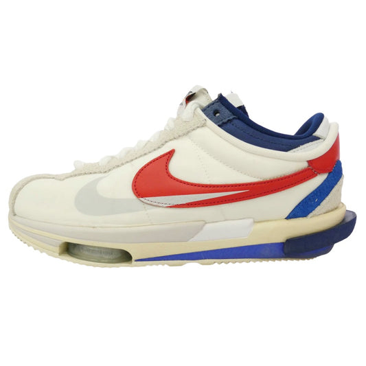 NIKE ナイキ Sacai サカイ DQ0581-100 × sacai サカイ Zoom Cortez White and University Red ズーム コルテッツ スニーカー マルチカラー系 27.5cm【中古】