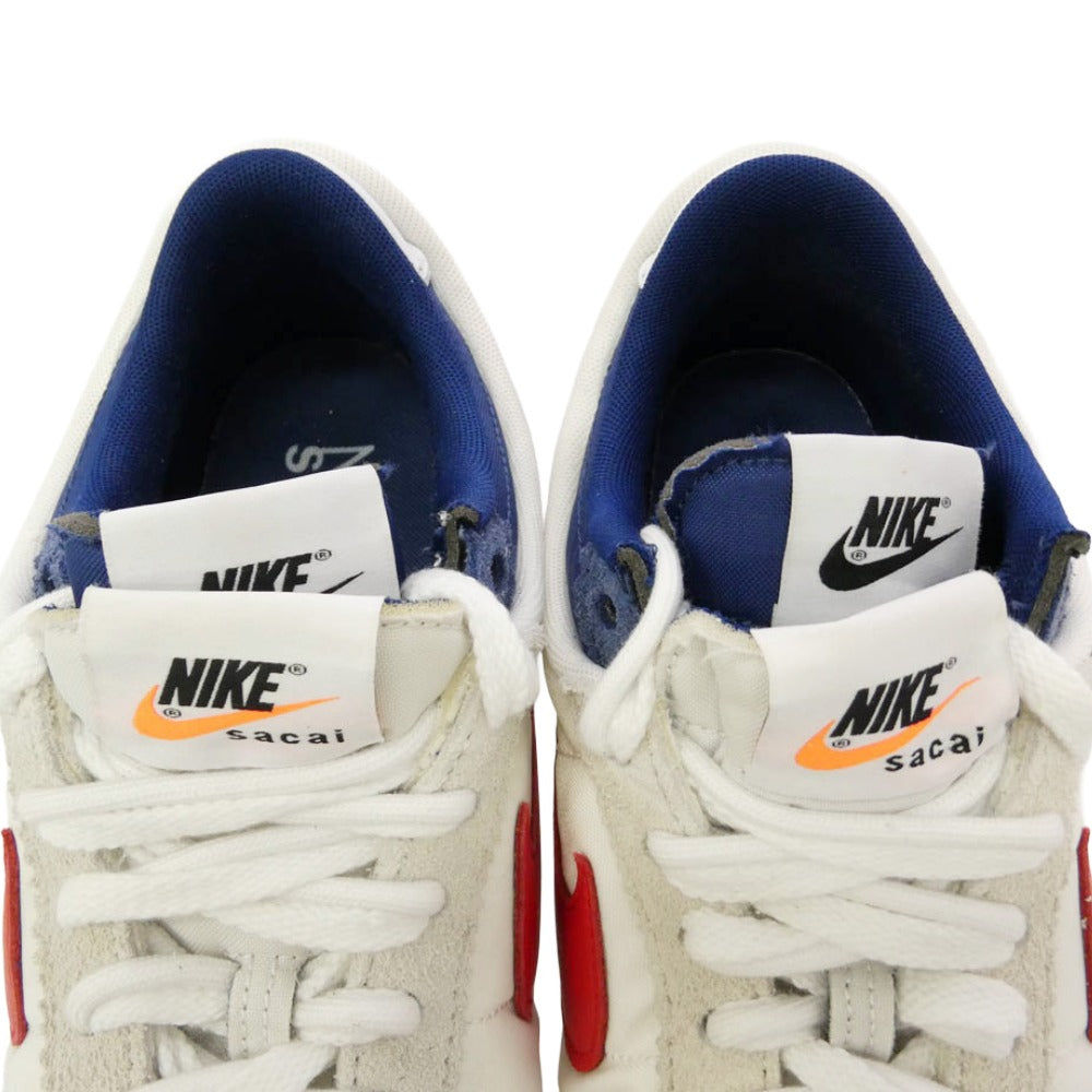 NIKE ナイキ Sacai サカイ DQ0581-100 × sacai サカイ Zoom Cortez White and University Red ズーム コルテッツ スニーカー マルチカラー系 27.5cm【中古】